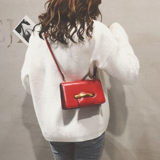 Faux Leather Crossbody Pouch