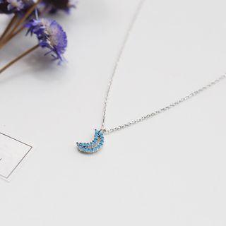 Beaded Moon Necklace
