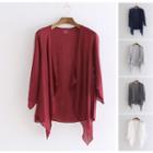 3/4-sleeve Plain Light Top