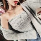 Set: Strappy Top + Cardigan