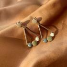 Alloy Triangle Dangle Earring 925silver - Multicolor - One Size