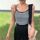 Slim-fit Cut Out Back Camisole Top