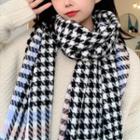 Houndstooth Scarf Houndstooth - Powder Blue - One Size