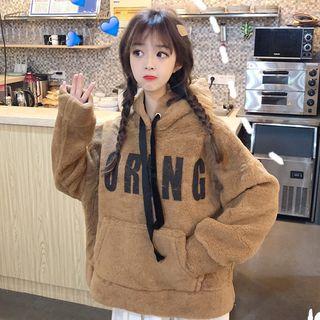 Fleece Letter Hoodie