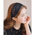 Sequin-flower Fishnet Hair Band