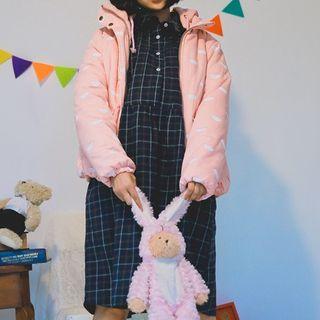 Hooded Printed Padded Jacket
