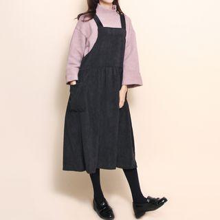 Loose-fit Corduroy Jumper Skirt