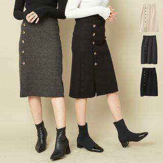 Knit H-line Skirt