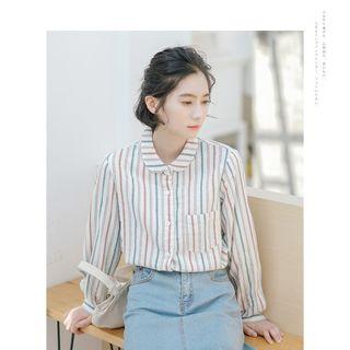 Striped Shirt Off-white - One Size