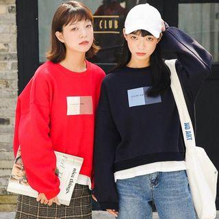 Mock Two Piece Print Pullover