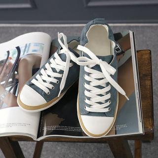 Toe-cap Faux-suede Sneakers