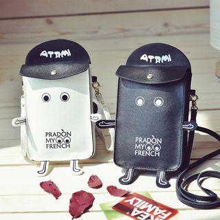 Cartoon Faux-leather Shoulder Bag