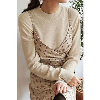 Crew-neck Cashmere Blend Sweater