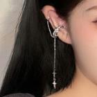 Chained Alloy Cuff Earring 1 Pc - Chained Alloy Cuff Earring - Silver - One Size