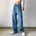 Low Waist Wide Leg Cargo Jeans