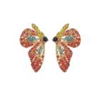 Rhinestone Butterfly Non-matching Earring