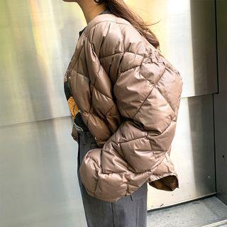 Set: Loose-fit Quilted Jacket + Cross Bag