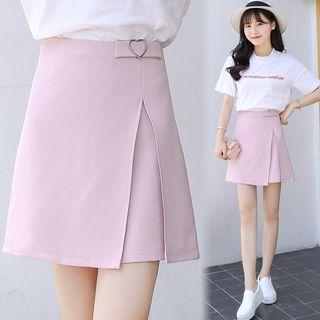Heart Accent Mini Skirt