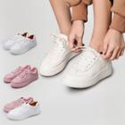 Plain Low-top Platform Sneakers
