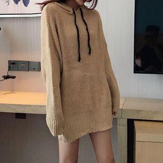 Ribbed Hooded Sweater