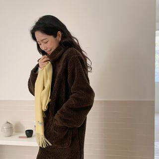 Zip-up Dumble Maxi Coat