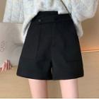 High Waist Irregular Wide Leg Shorts