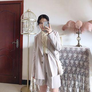 Set: Single-breasted Blazer + Dress Shorts