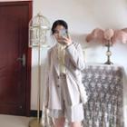 Set: Single-breasted Blazer + Dress Shorts