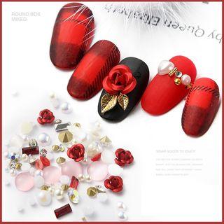 Rhinestone Rose Nail Art Decoration