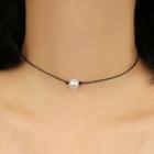 Faux Pearl Pendant String Necklace As Shown In Figure - One Size