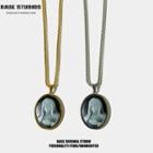 Couple Matching Face Pendent Necklace