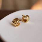 Geometry Clip-on Earring 1 Pair - Mosquito Coil Clip On Earring - No Ear Holes - Gold - One Size