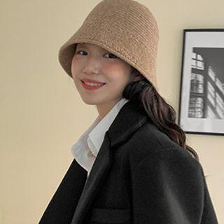 Boucle Knit Bucket Hat