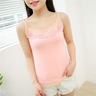 Mesh Trim Camisole Top