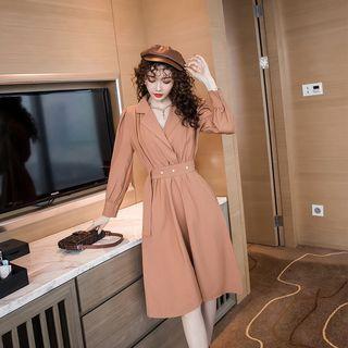 Belted Midi Blazer Dress