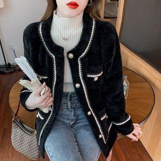 Fluffy Button Up Jacket