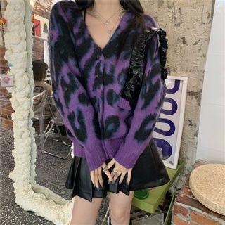 Zebra Sweater Purple - One Size
