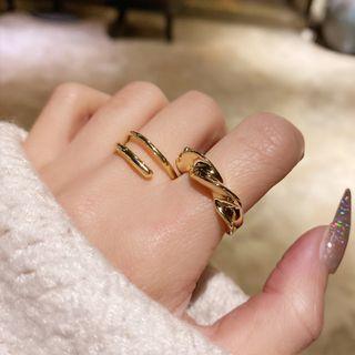 Twisted / Layered Alloy Ring / Set