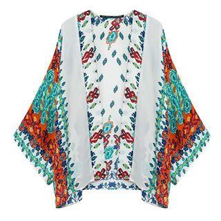 Printed Loose-fit Jacket