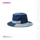 Patchwork Denim Bucket Hat Denim Blue - One Size