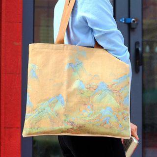 Mountain Print Tote Bag