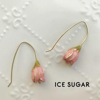 Alloy Flower Dangle Earring 1 Pair - One Size