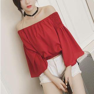 Chiffon Off-shoulder Top