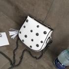 Studded Patent Crossbody Bag