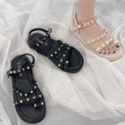 Studded Toe-ring Sandals