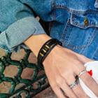 Faux Leather Layered Bracelet 1371 - Faux Leather Bracelet - One Size
