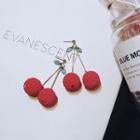 Acrylic Cherry Dangle Earring Cherry - Red - One Size