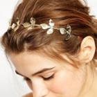 Alloy Leaves Headband Gold - One Size