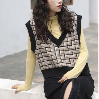 Plaid Sweater Vest