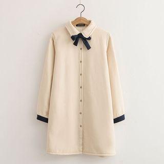 Bow Neck Long Blouse